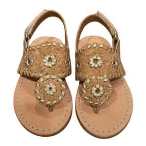 Jack Rogers Toddler Size 10 Jacks Flat Sandal Cork New in Box